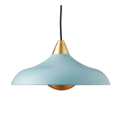 Urban Wide Pendant , Matt Mineral Blue