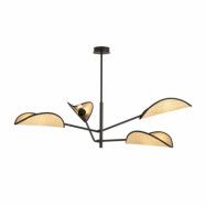 VENE 4 Taklampa, Svart/Brun