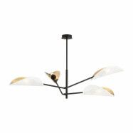 VENE 4 Taklampa, Svart/Vit/Guld