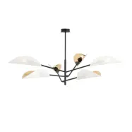 VENE 6 Taklampa, Svart/Vit/Guld