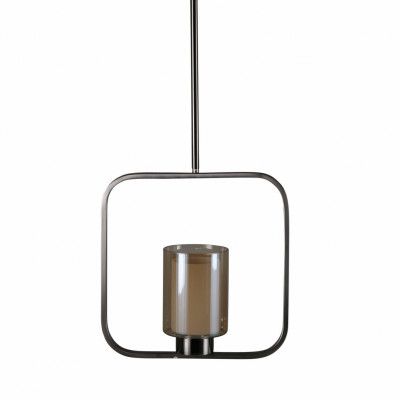 VENTURE DESIGN Aludra Taklampa - Glas och Silverjärn