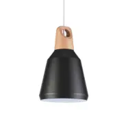 VENTURE DESIGN Nao taklampa - natur trä och svart aluminium