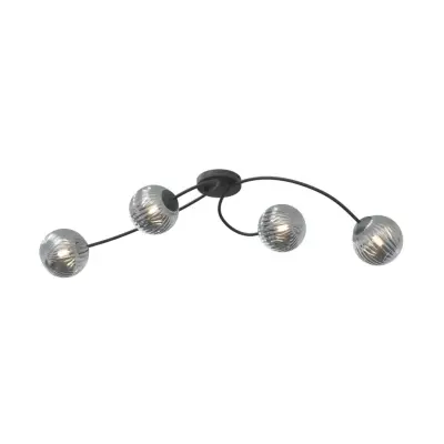 VIBRA 4 Taklampa, Svart/Grafit