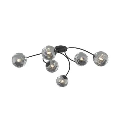 VIBRA 6 Taklampa, Svart/Grafit