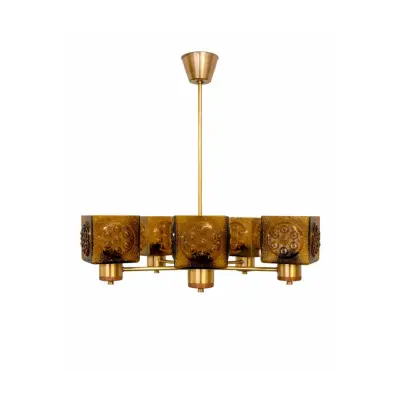 Vintage by Bright 1-2-3 Taklampa 5-arm amber