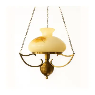 Vintage by Bright 1-2-3 Taklampa Deco Halo, mässing&glas