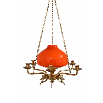 Vintage by Bright 1-2-3 Vintage Taklampa, Röd 45cm