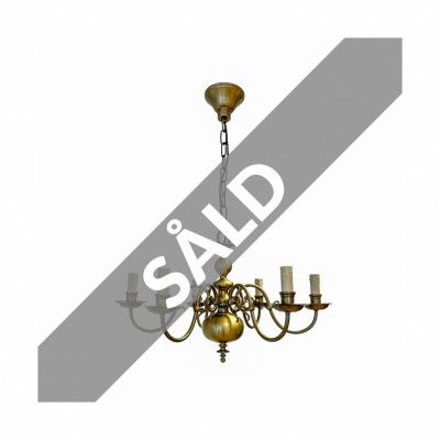 Vintage Malmkrona 6-arm oxid