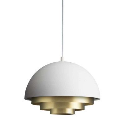 Warm Nordic - Milieu Colour Mini Taklampa White/Brass