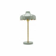 Wells bordslampa, grön/guld 50cm