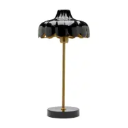 Wells bordslampa, Svart/guld 50cm