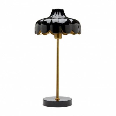 Wells bordslampa, Svart/guld 50cm