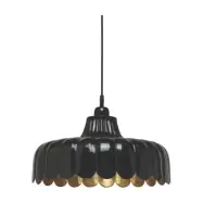 Wells taklampa, Svart/guld 43cm