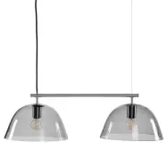 Wendo 70 taklampa, nickel/rökfärgad 70cm