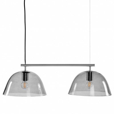 Wendo 70 taklampa, nickel/rökfärgad 70cm