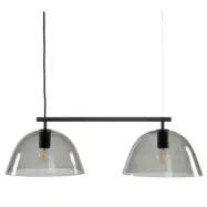 Wendo 70 taklampa, svart/rökfärgad 70cm