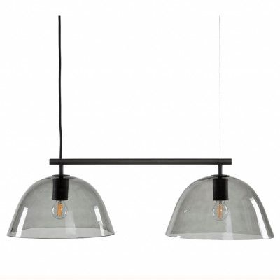 Wendo 70 taklampa, svart/rökfärgad 70cm