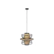 WHITE LABEL LIVING Carmen L taklampa - svart metall