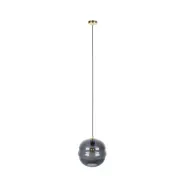 WHITE LABEL LIVING Lauren L taklampa - grått glas