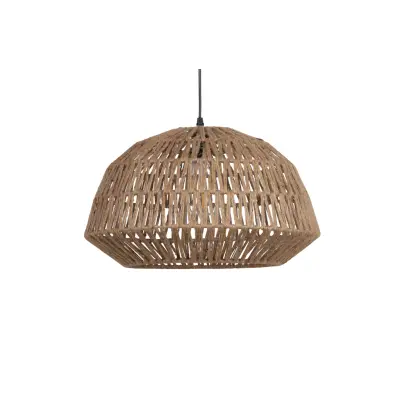 WOOOD EXCLUSIVE Kace taklampa, rund - naturjute