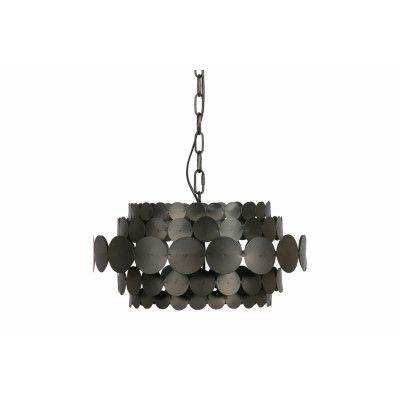 WOOOD EXCLUSIVE Khaki taklampa, rund - svart järn