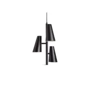 Cono Taklampa 3 Black Woud - Vardagsrum - Metall