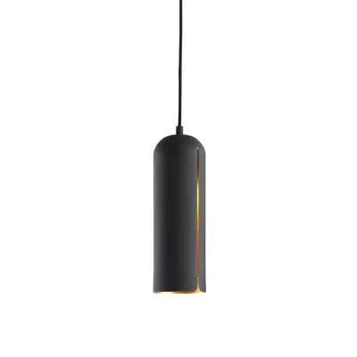 WOUD Gap taklampa hög - svart metall, rund (ø10)