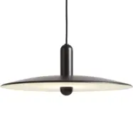 WOUD LU taklampa stor - svart metall