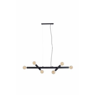 ZUIVER Hawk taklampa, bred - svart järn