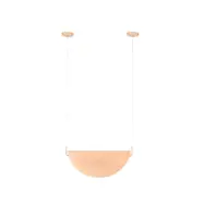 ZUIVER Rani taklampa - rosa glas och järn