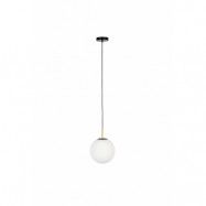 ZUIVER Orion taklampa 25 - opalglas och svart metall