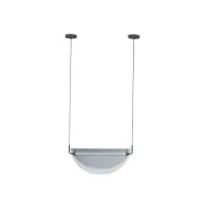 ZUIVER Rani taklampa - rökt glas och järn