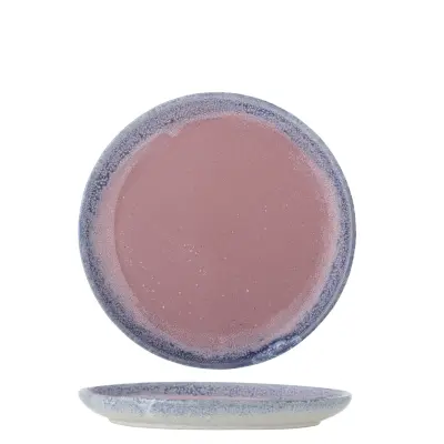 BLOOMINGVILLE Paula Tallrik, Rosa, Stengods