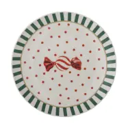 Bloomingville Yule tallrik Ø28 cm Natur-röd