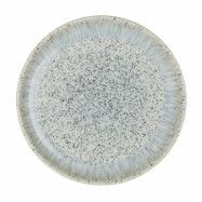 Denby Halo Speckle coupe tallrik 21 cm Grå-brun