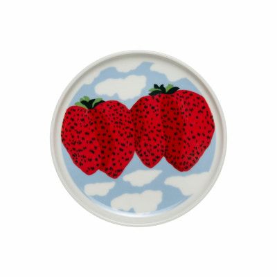 Marimekko Mansikkavuoret Tallrik diameter 13,5 cm