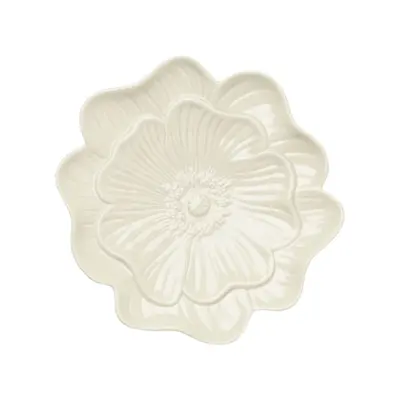 Fat Vallmo 22 cm Offwhie