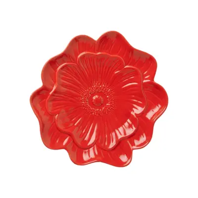 Fat Vallmo 22 cm Röd