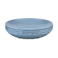 Koziol Club djup tallrik Ø22 cm 4-pack biocirk termoplast Nature flower blue