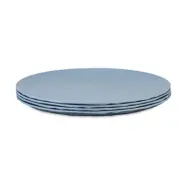 Koziol Club tallrik Ø26 cm 4-pack biocirkulär termoplast Nature flower blue