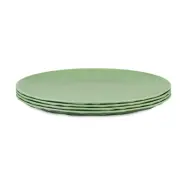 Koziol Club tallrik Ø26 cm 4-pack biocirkulär termoplast Nature leaf green