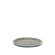 KAVE HOME Coval platt tallrik, rund - gråbrun keramik (Ø28)