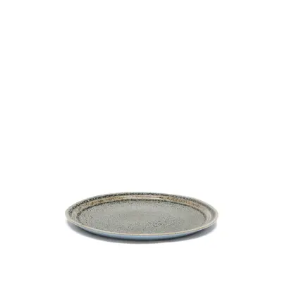 KAVE HOME Coval platt tallrik, rund - gråbrun keramik (Ø28)