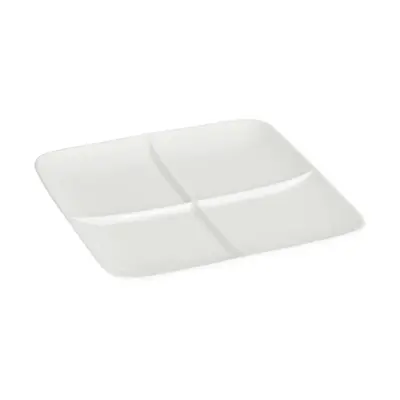 LAFORMA Pierina tallrik, fyrkantig - vitt porslin