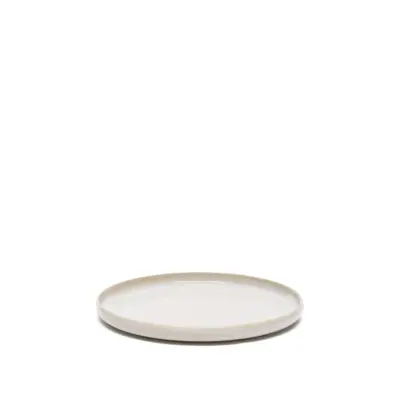 KAVE HOME Uilo platt tallrik, rund - vit keramik (Ø26,5)