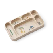 Liewood Mosu tallrik med 6 fack 17x30 cm All together-Sandy