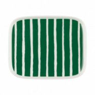 Marimekko Oiva Piccolo tallrik 12x15 cm White-green