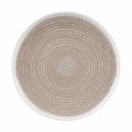 Marimekko Siirtolapuutarha tallrik Ø25 cm White-beige