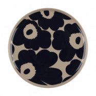 Marimekko Unikko tallrik Ø20 cm Terra-dark blue