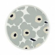 Marimekko Unikko tallrik Ø25 cm White-light grey-sand-dark blue